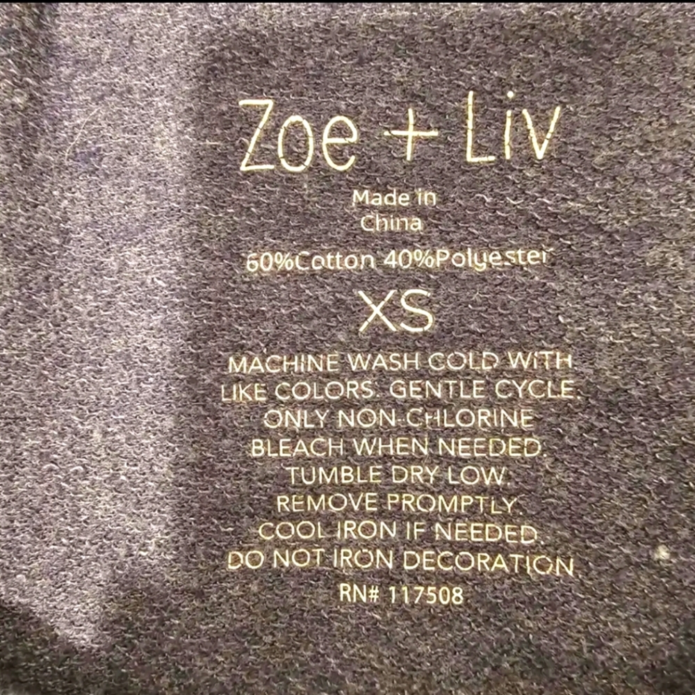 Zoe + Liv Cocktails and Coconuts Women's XS Sweatshirt - Picture 3 of 4